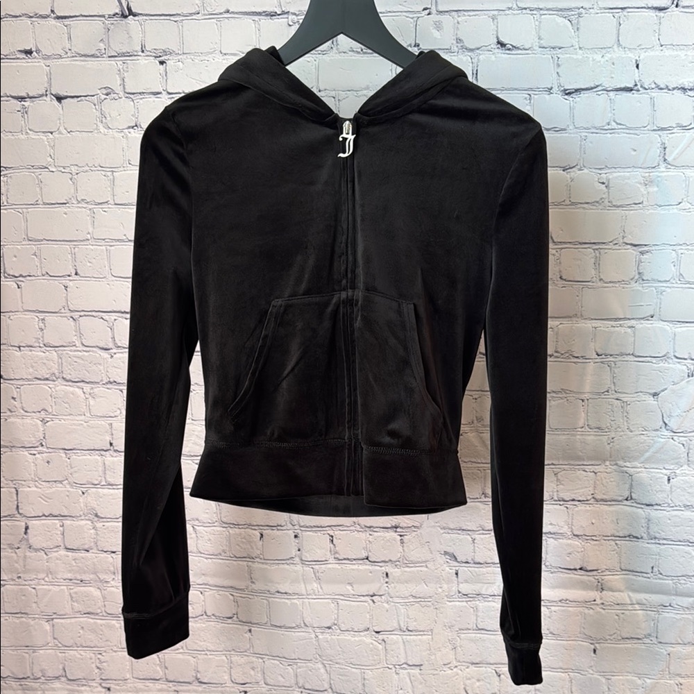 Juicy Couture Black Zip-Up Hoodie